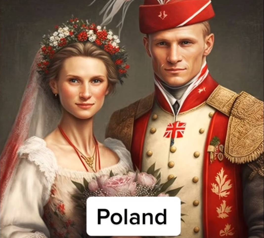 Yapay zekaya sordular, resmetti: İşte Türkiye dahil yapay zekaya göre gelin ve damat olarak ülkeler... 23